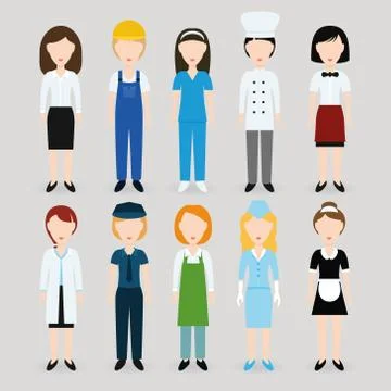 Women profession Stock Illustration