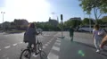 Women riding bikes on a street in Barcelona 4k or 4k+ Resolution