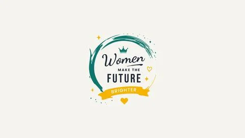 Women Shape Future Design Stock Illustration