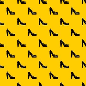 Women shoes on platform pattern vector Illustrazione stock