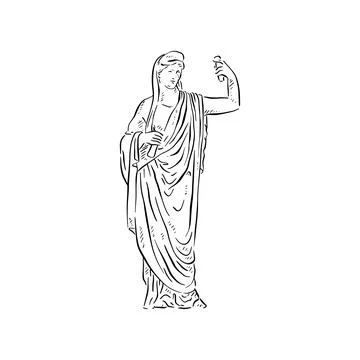 Women statue Stock Illustration