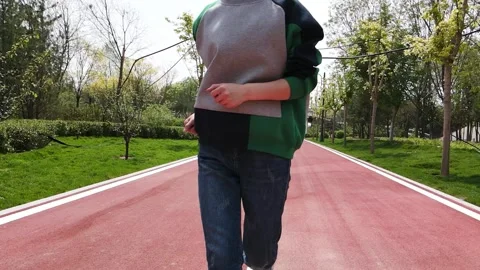 Women striving to run forward Stock Footage 154498870