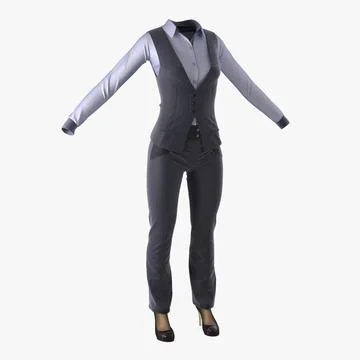 Women Suit 5 3D Model