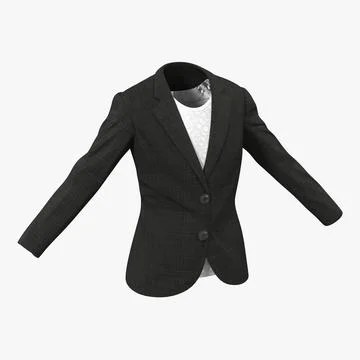 3D Model: Women Suit Jacket 3D Model #90655485 | Pond5