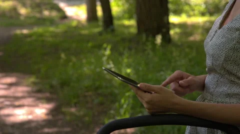 Women with tablet closeup Stock Footage 67200673