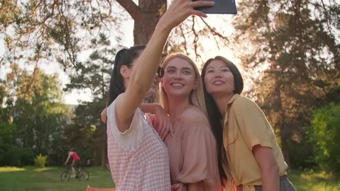 2 Women Selfie Stock Video Footage | Royalty Free 2 Women Selfie Videos