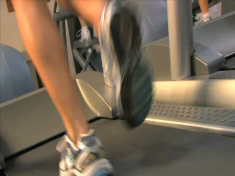 Women on Treadmills Stock Footage