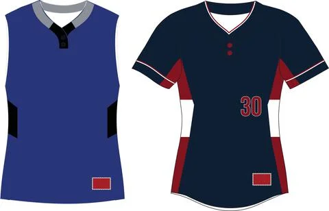 Women Two Button Pullover Sleeveless Jersey Vectors Ilustración de archivo