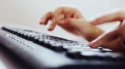 Women typing Stock-Footage 20430341