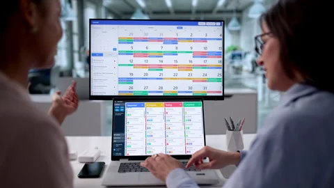 Women Using Agile Project Management Software Stock Footage 329305505