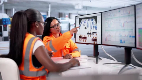 Women Using Computer On Stock Footage 334924031