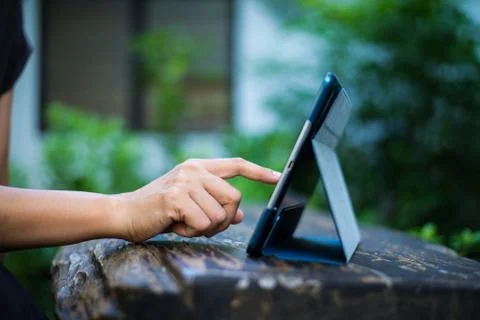 Women using tablet Stock Photos