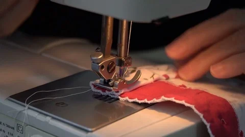 Women working Sewing Machine Stock Footage 82983016