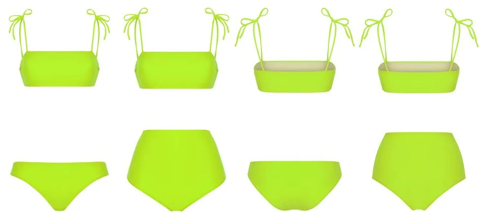 Women's bikini Stock Illustration