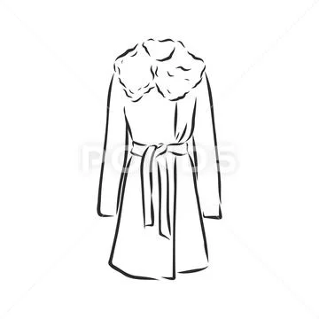 Dress Flat Sketch Royalty-Free Images, Stock Photos & Pictures