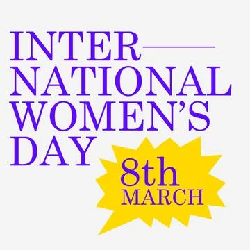 Women's Day Background Concept vector illustration Illustrazione stock