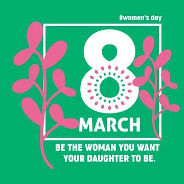 Women's Day Background Concept vector illustration Stock Illustration