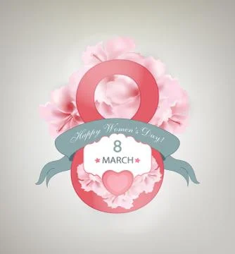 Women's Day Background Stock Illustration