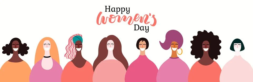 Womens day banner Stock Illustration