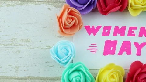 Women's Day close up Stock Footage 85337712