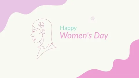 Women’s day greeting Vídeo Stock 335654110