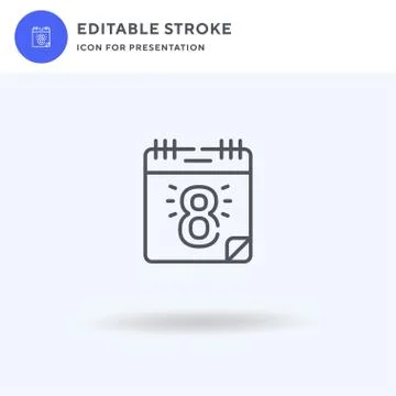 Womens Day icon vector, filled flat sign, solid pictogram isolated on white Stock Illustration