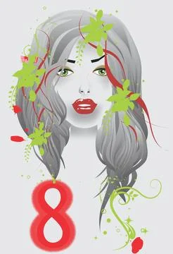 For women's day, Stock Illustration