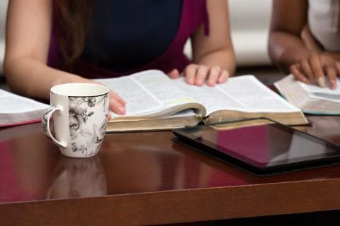 Womens Devotional Bible Study Stock Photos