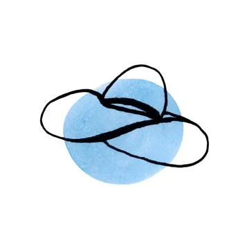 Women's elegant hat. Stock Illustration