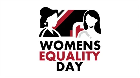 Womens equality day card typography Stock-Footage 341518307