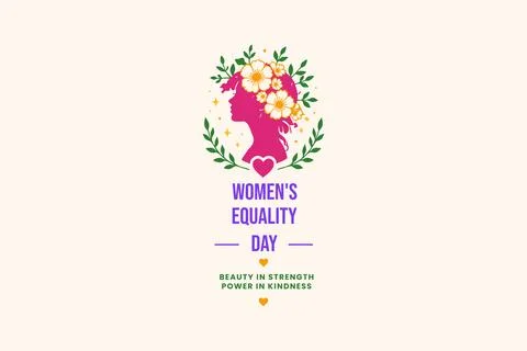 Womens Equality Day Flowers Stock Illustration