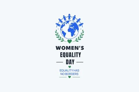 Womens Equality Day Global Unity Awareness Design Stock Illustration