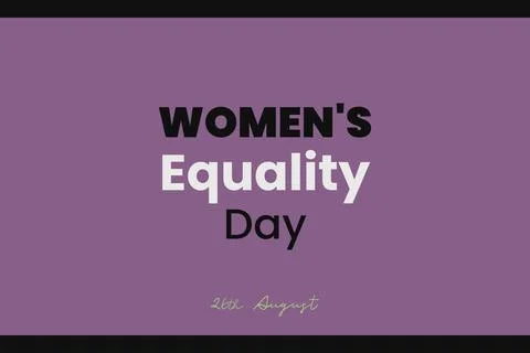 Women's Equality Day typography vector design Illustrazione stock