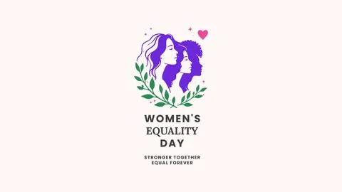 Womens Equality Day Unity And Justice Illustration Stock Illustration