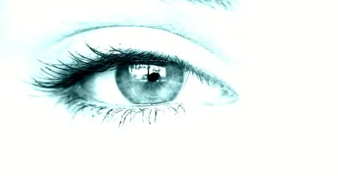 Women's eye blue Stock-Footage 11024082