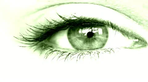 Women's eye green Stock-Footage 11024107