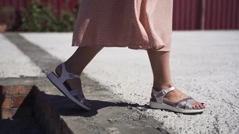 Women's feet Stock Footage 146374698