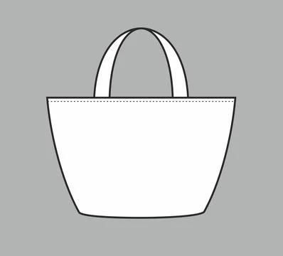 Womens handbag. Technical vector illustration. Stock Illustration