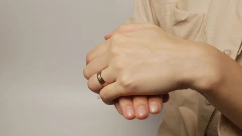 Women's hands Stock Footage 302212821