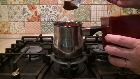 Women's hands prepare coffee Stock Footage 237276809