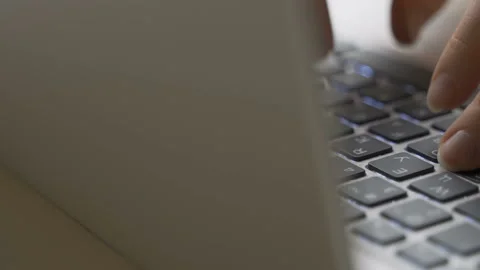 Women's hands typing on computer RUSSIAN keyboard Video stock 101743652