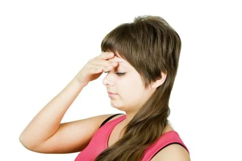 Women's headache Stock Photos
