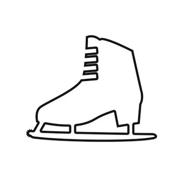 Womens ice skates Stock Illustration