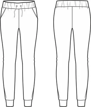 Women's joggers Stock Illustration