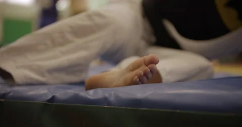 Women's judo training Video stock 227845053