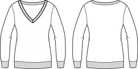 Women's jumper Stock Illustration