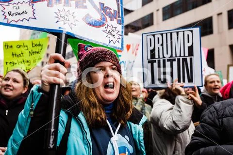 Women's March 2019 Washington, DC Stock Photos
