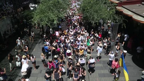 Women’s March Stock Footage 138628548