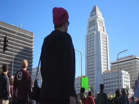 Women's March LA 2018 Vídeo Stock 84837577