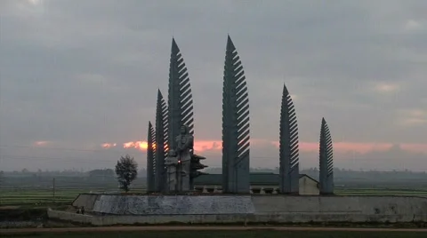 Women’s Monument Establishing Stock Footage 356582